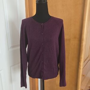 GAP Plum Button-Up Women's Cardigan